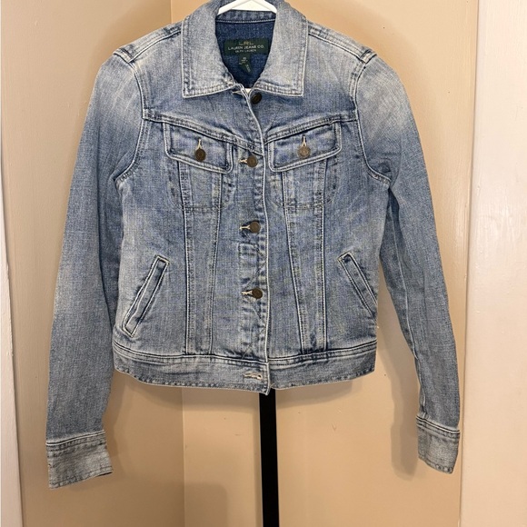 LRL LAUREN JEANS CO.  Light Blue Jean Jacket - Picture 3 of 10
